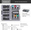 100-Piece Chrome Vanadium Steel Screwdriver Bit Set - Slotted, Cross, Hex Heads