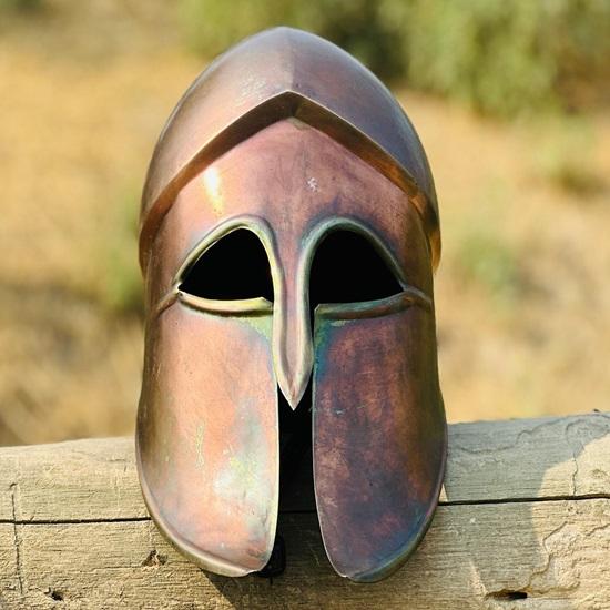 Casque d'armure hoplite, casque corinthien, casque grec pour costumes et présentation, meilleur cadeau