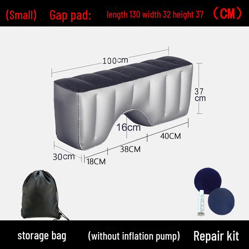 Inflatable Car Bed and Footrest for Rear Seat Use In Sedans and SUVs