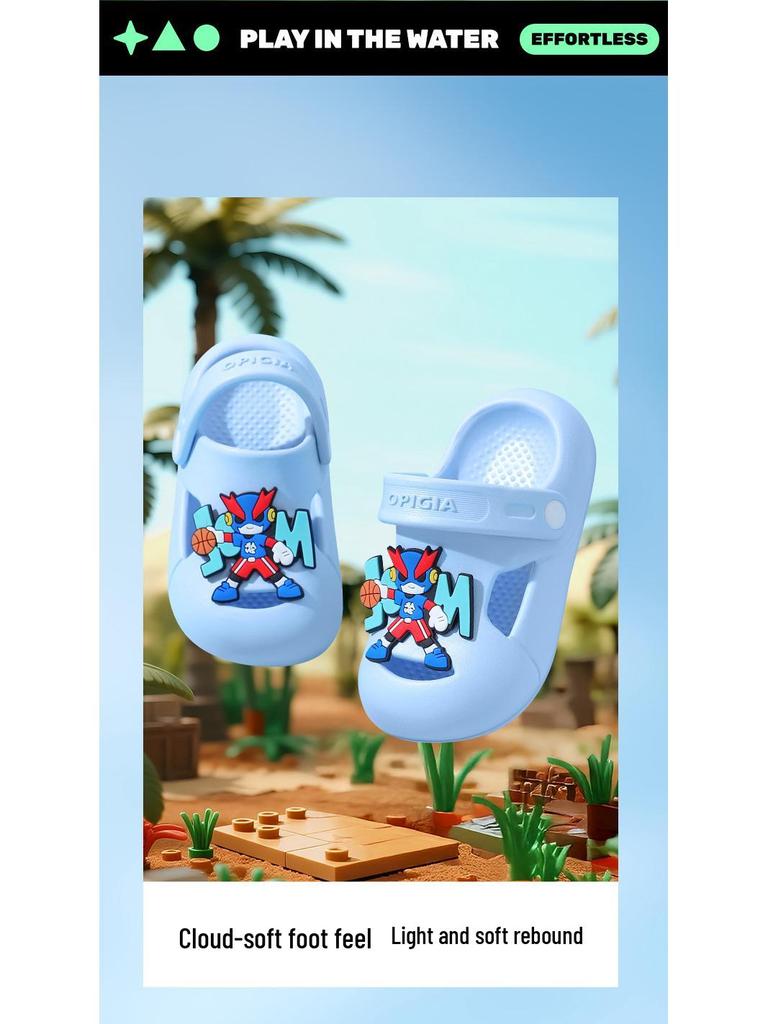 Kinder Sommer 2025 EVA Rutschfeste Sandalen für Jungen & Mädchen - Dicke Sohle, Beidseitig tragbare Outdoorschuhe
