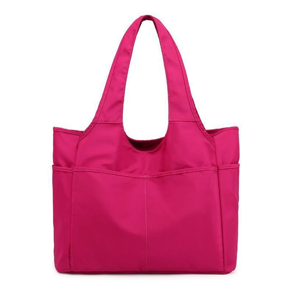 Large Capacity Nylon Shoulder Bag Oxford Cloth Handbag Portable Underarm Tote Bag  Travel