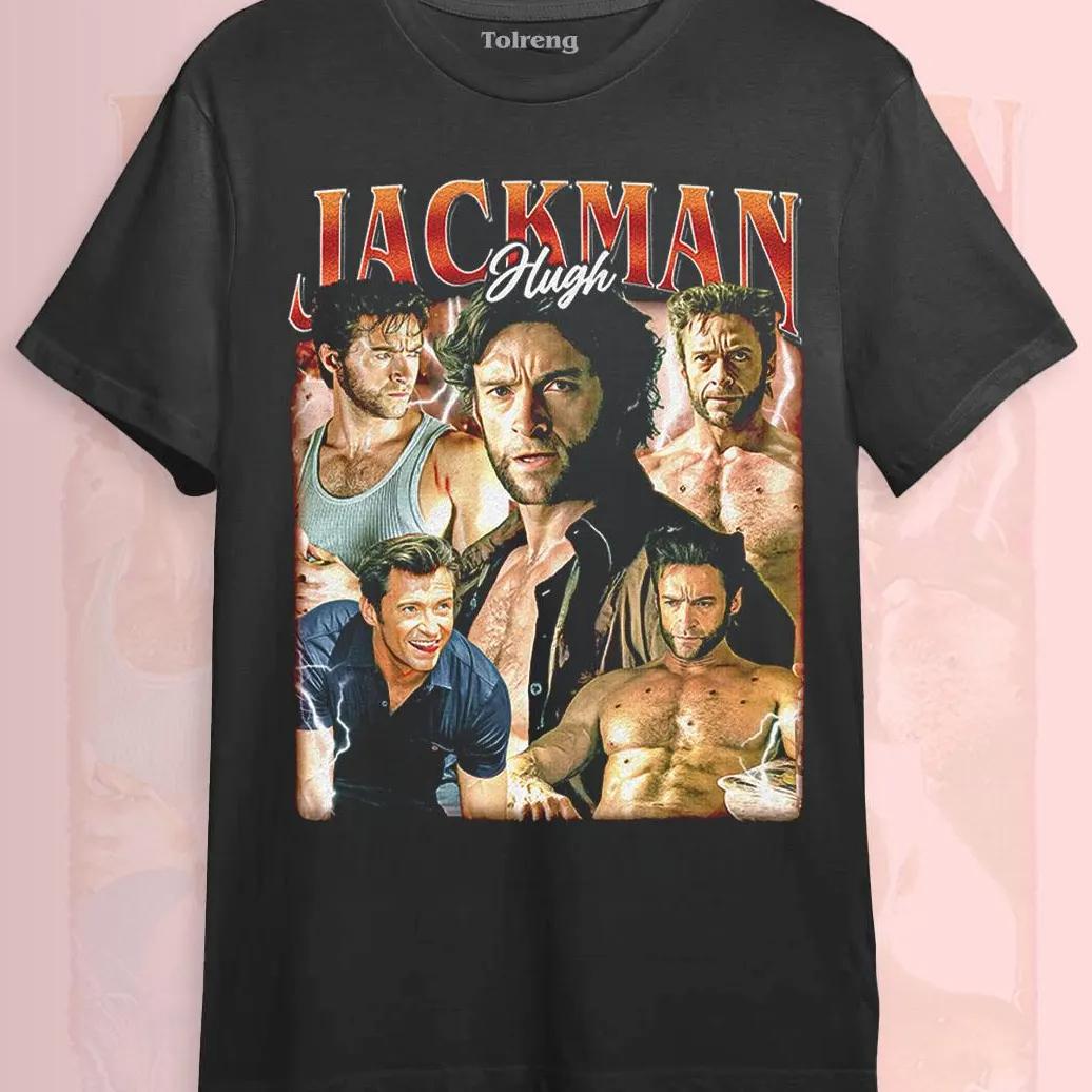 

Hugh Jackman Fan T-shirt Soft Cotton Material A Gift for Movie Lovers T-shirts Printed Pattern T-shirt S