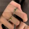 Niche Design Sense High Sense Graffiti Mobius Retro Fashion Love Cross Open Index Finger Ring Women