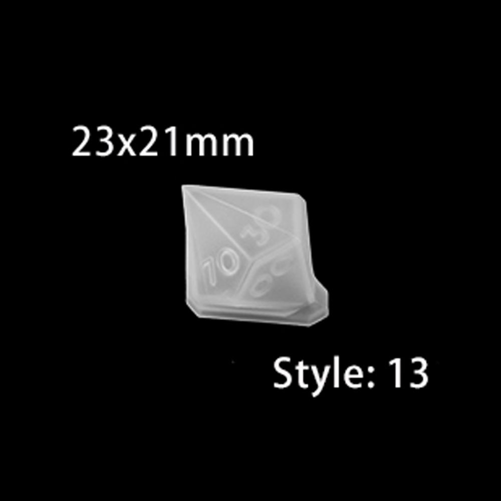19 tvarů nepravidelných kostek formy na epoxidovou pryskyřici kostky formy na pryskyřici se sušenými květinami silikonová forma výroba DIY pro digitální hru s více specifikacemi