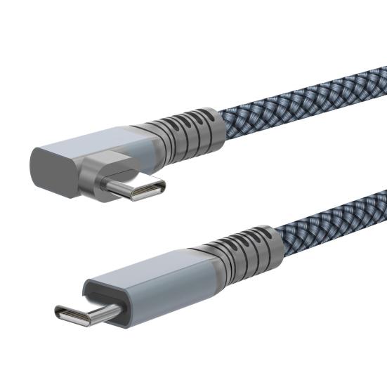 

Кабель для передачи данных типа C, 20 Гбит/с, угловой USB3.2, 240 Вт, кабель для быстрой зарядки CC с телефоном для передачи данных 2M