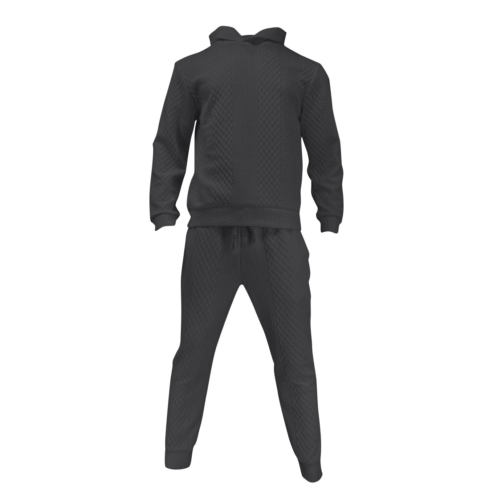 Мужской повседневный комплект из толстовки с капюшоном и длинных брюк — фото 5