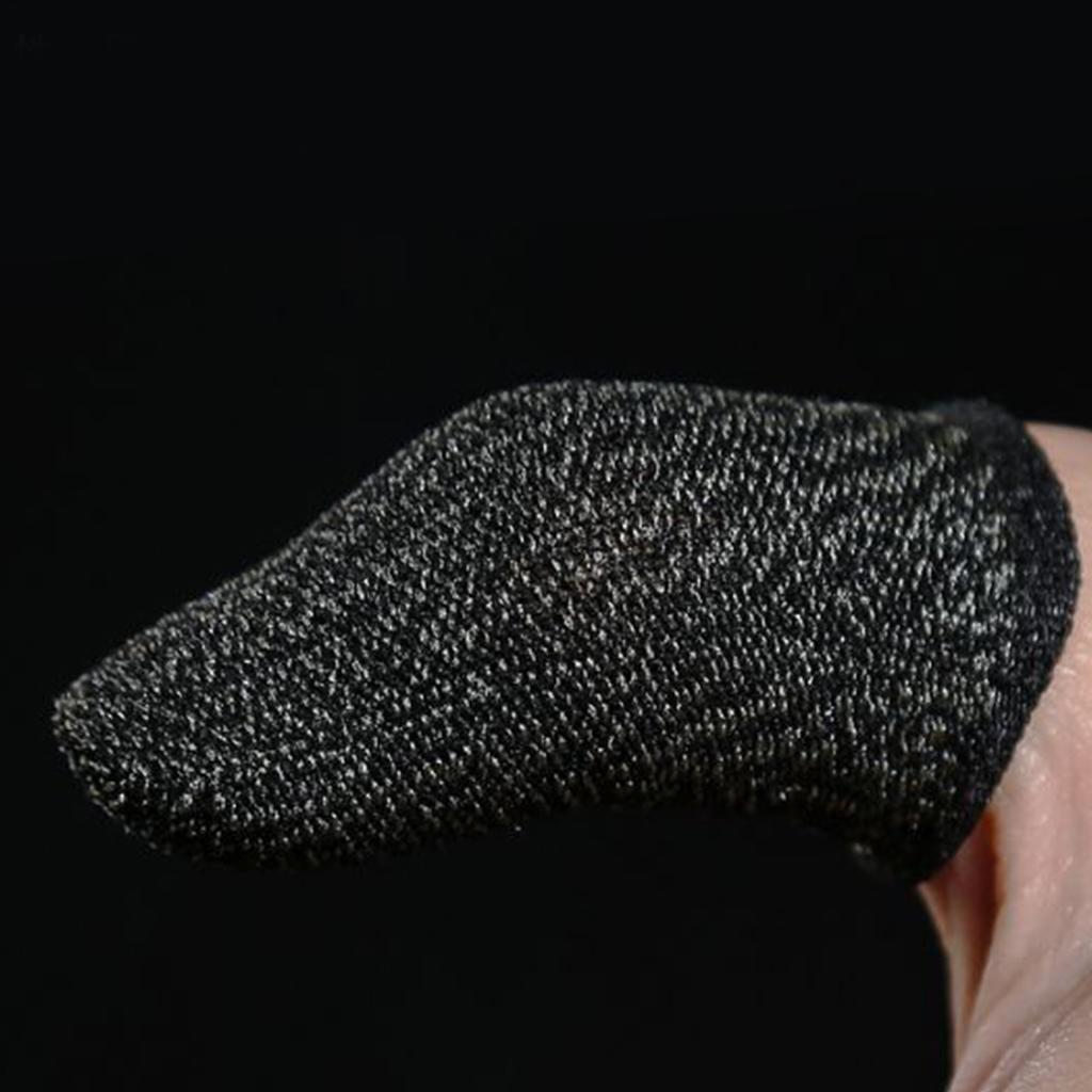 Gaming Finger Sleeve Mobile Game Controller Thumb Sleeve Touch Screen Finger Cover Breathable Anti SlipBlack Edge