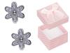 Silver Earrings Flowers With Zirconia Studs Little Flowers For A Girl
