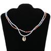 Unique Fashion Necklace Shell Pendant Necklace Beaded Necklace for Women Enhances Your Fashionable and Natural Look
