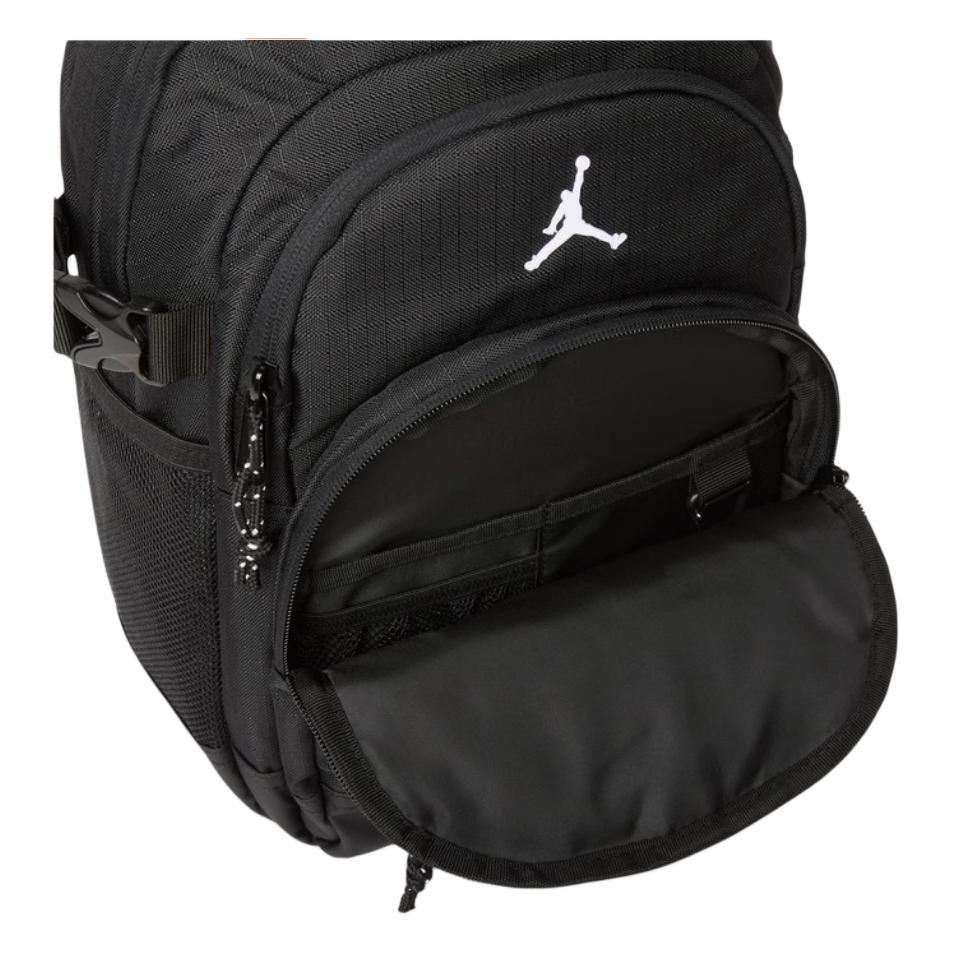 New Jordan Polyester Backpack Unisex Black/Light Ivory White II6435-010