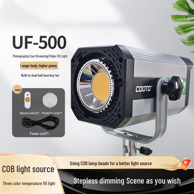 High-Power Fill Light for Streamers: COB Photography Light for Studio, Green Screen, and Portraits