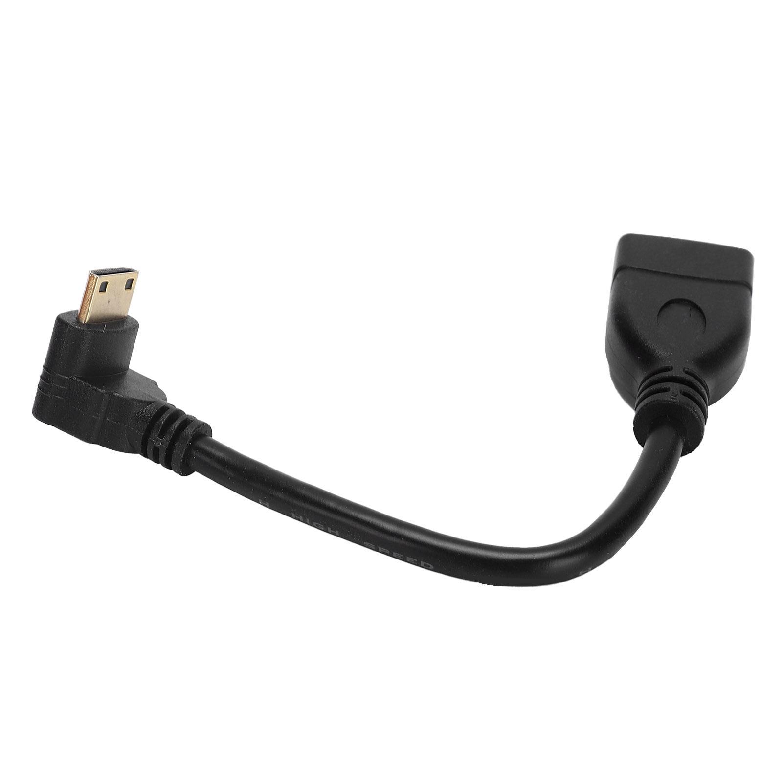 

15cm HD Multimedia Interface C Male to HD Multimedia Interface A Female Cable Portable Connecting Wire