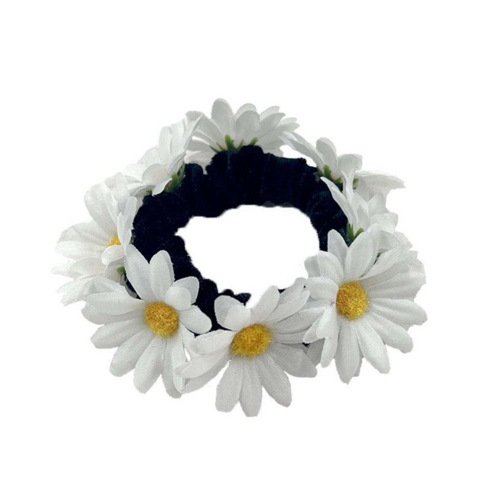 Simulace Látková Květinová Čelenka Elastické Gumičky do Vlasů Sponky Módní Čelenky Ženy Dívky