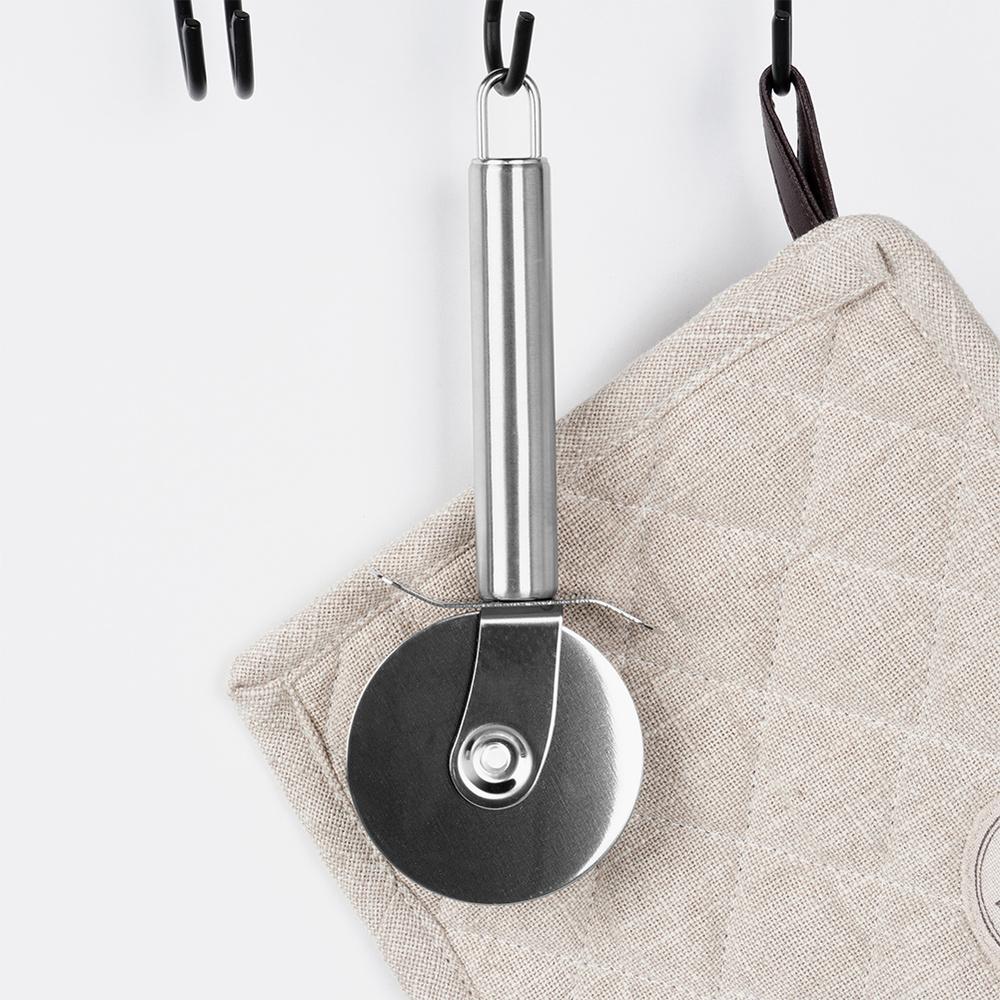 Pizza Cutter Steel Round Rotary Knurl Slicer