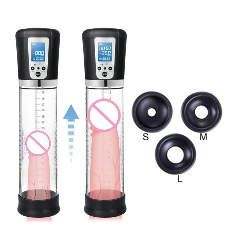 Electric Penis Pump Vacuum Pum Penis Extender Vacuum Pump Penile Enlarger Erection Male Masturbator  Sex Toys for