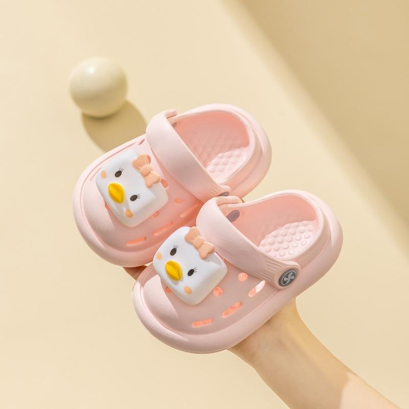 Child Shoe Girl Slippers Cartoon Cute Baotou Sandals Boy Hollowed Out Shoes Anti Slip Soft Soles Child Sandals Kid Walking Shoe