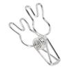 20 Pcs Clips Multipurpose Multifunction Electroplating Hollow Metal Binder Strong Spring ClipSilver