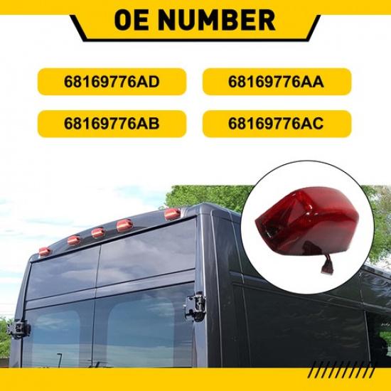 5pcs Red Led Top Cab Marker Roof lights For 2014- Dodge RAM Promaster 1500