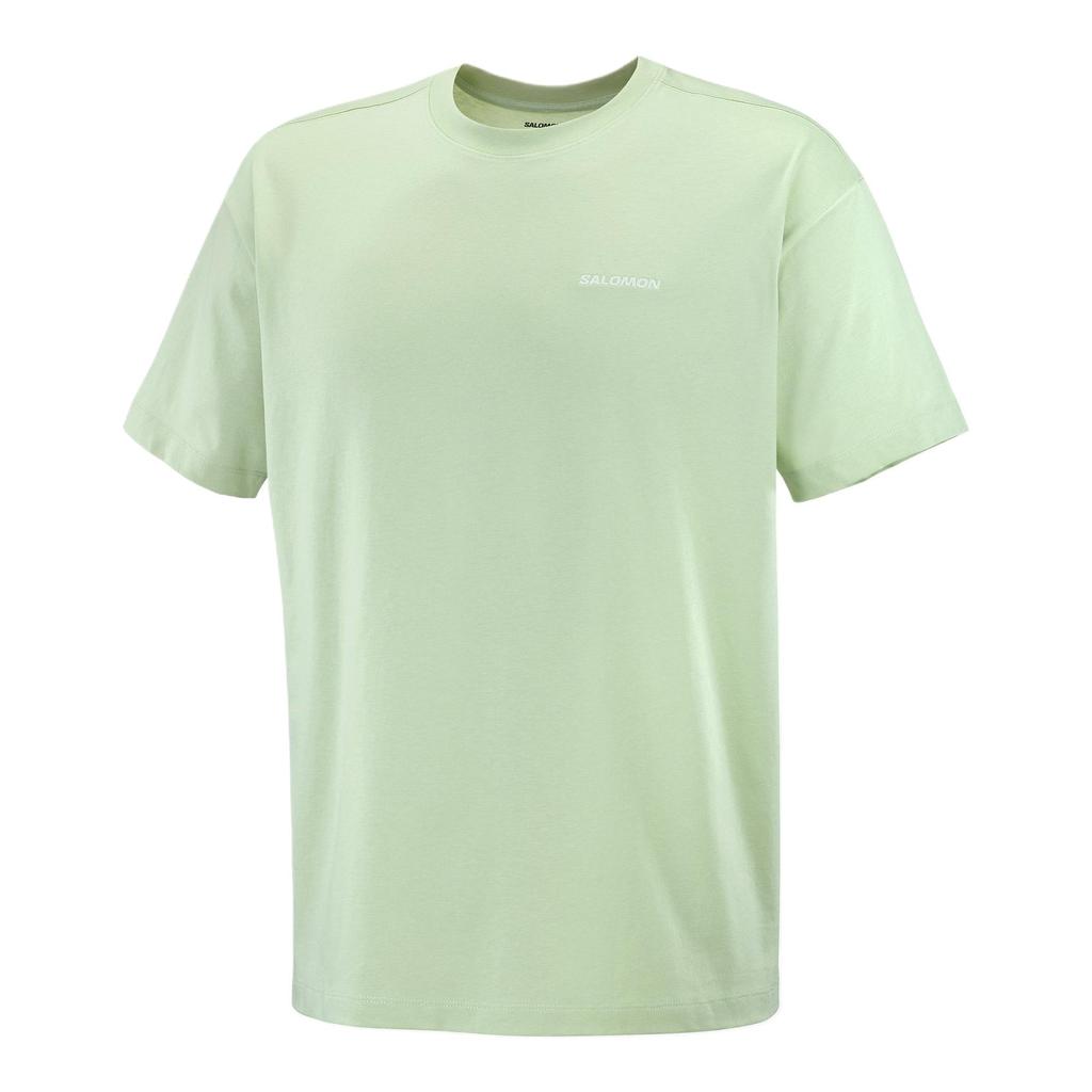 SALOMON Rx Skin-Friendly Breathable Comfortable Soft Dopamine Short Sleeve T-Shirt Men Tops Green LC2527300