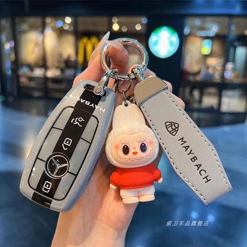 Car Remote Key Case Cover Shell Fob For Mercedes Benz A C E S G Class W177 W205 W213 X167 W222 CLA GLE GLB GLS AMG Maybach QU3