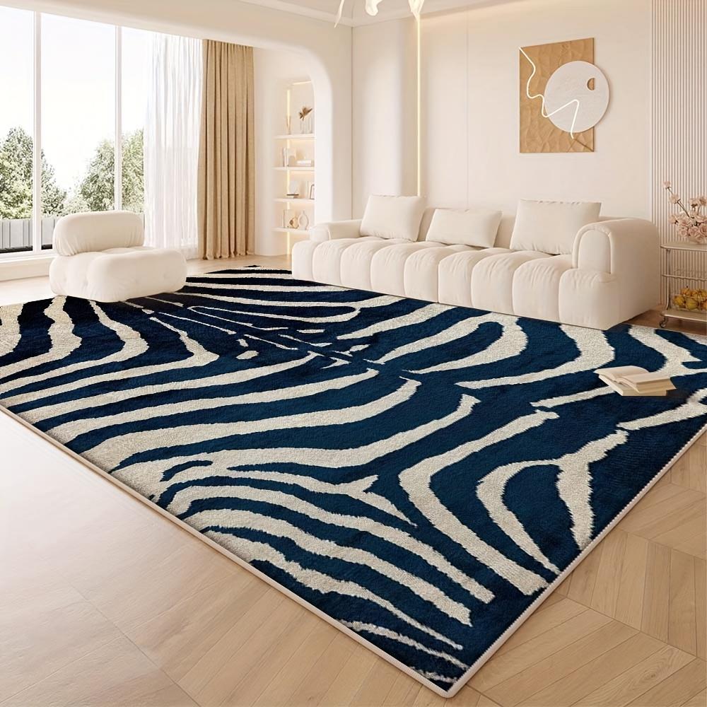 

Floral Print Abstract Geometric Pattern Living Room Floor Sofa Table Decor Non Slip Outdoor Luxury Fleece Machine Washable Retro 50x80cm20x31in