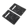 2Pcs Electric Guitar Backplate Guitar Cavity Cover Plate Pickguard PVC for Replacement Black