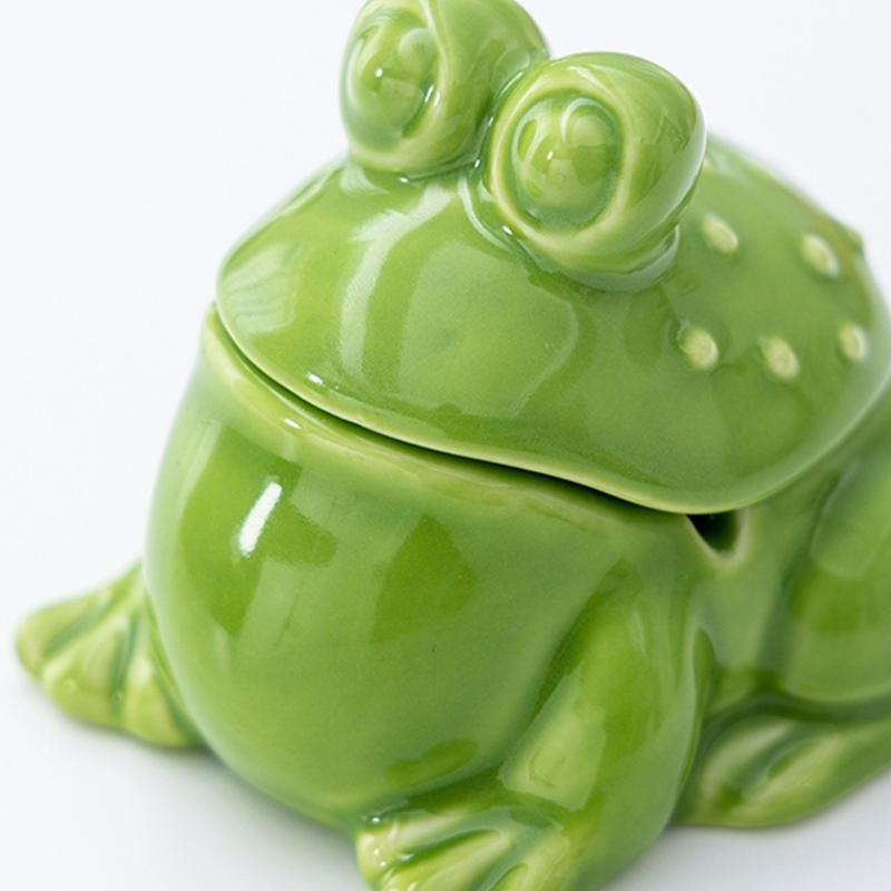 Detachable Frogs Shaped Ashtray Soap Holder for Bar Bathroom Toilet Home Office Hotel Detachable Lid