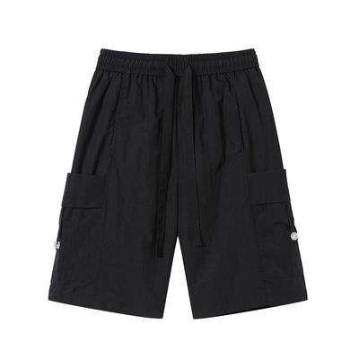 Workwear Shorts for Men's Summer Loose Fitting Straight Tube Sports and Casual Versatile Ice Silk Quick Drying