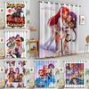 2 buc. Perdele Kawaii Kpop Anime Fete cu Imprimeu 3D Îmbrățișare în Grup Perdele Blackout Perdele Estetice Alb Gradient pentru Camera Adolescenților