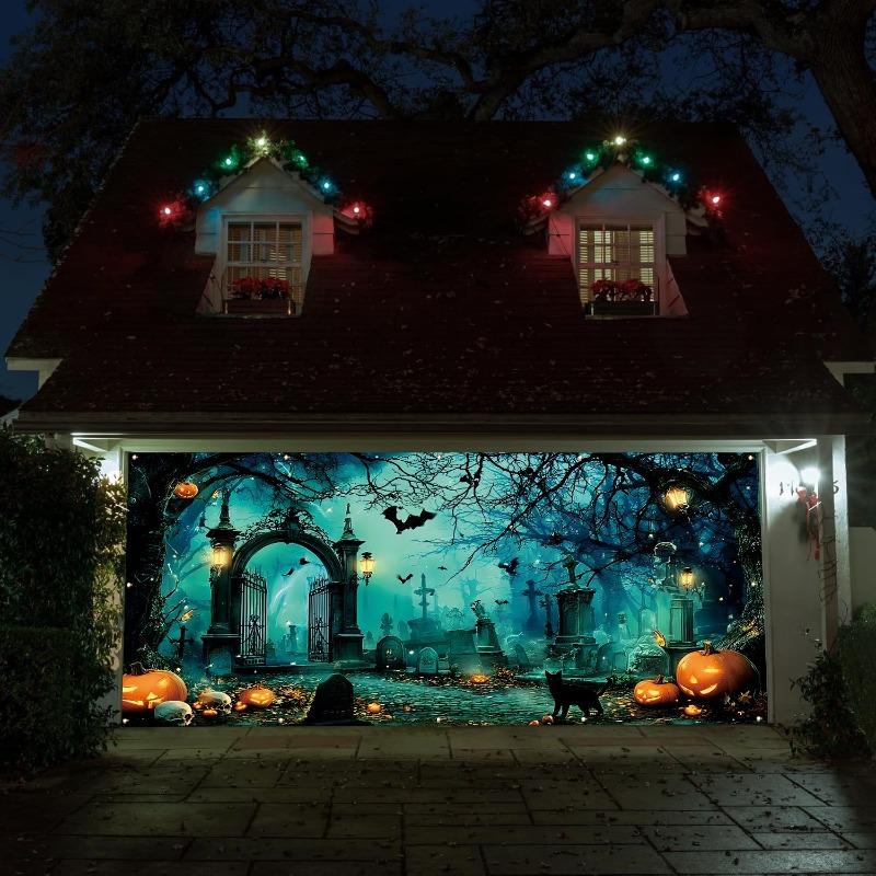 2D Flat Banners 2D House Number Banners 2D Flag Banners 1 Halloween Garage Door Banner
