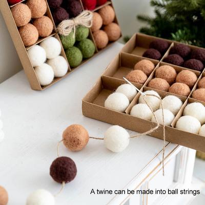 Wool Felt Craft Balls for Christmas and Special Events Decor