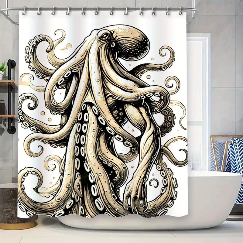 

Bright Tropical Palm Leaf Shower Curtain Watercolor Floral Bathroom Decor for Home Pink Green Blue Yellow Modern Artistic Design 90x180cm