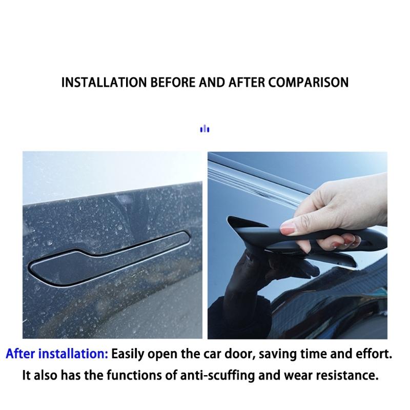 4Pcs Car Door Handle Guards Secure Winter Access for Specific Car Antifreeze Frost Proof Door Handle
