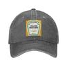 Mustard Mayo Ketchup Washed Denim Cap Casual Baseball Caps Adjustable Hat Summer Unisex Baseball Hats