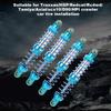 RC Shock Damper Shock Absorber 100mm Metal Shock Absorber Set of 4 with Spare Spring for SCX10D90 110 RC Crawler, 15mm Diameter, 3mm Opening