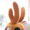Plush Deer Toy Soft PP Cotton Filling Simulation Animal Doll Christmas Elk Decoration for Home Office Kids Room