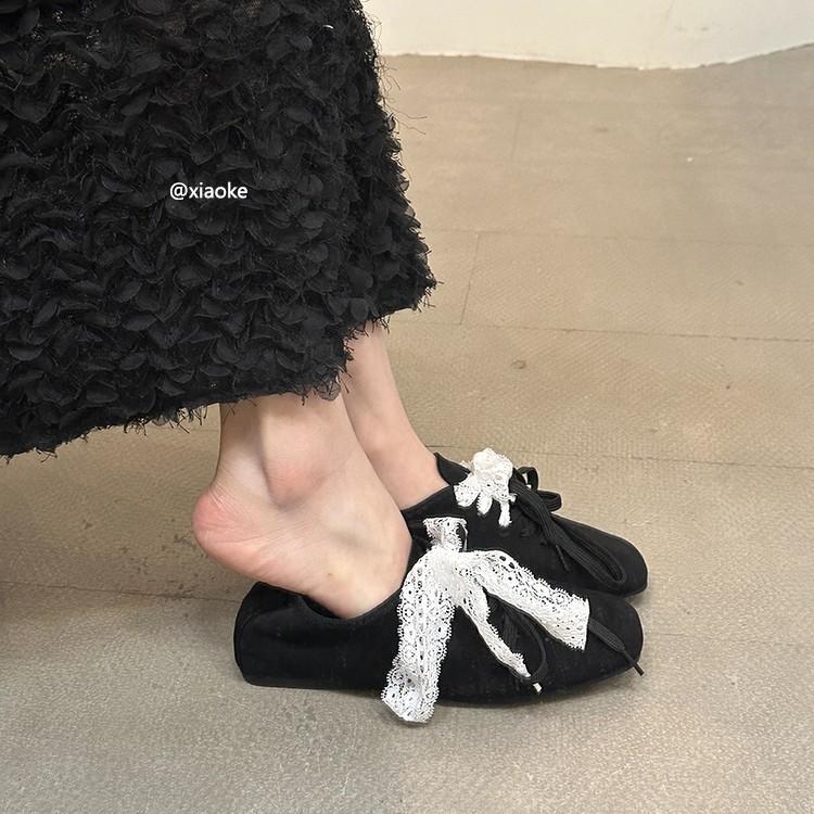 Nisjedesignfølelse retro firkantet tå brune loafers enkeltsko dames vår ballettstil innvendig høydeøkning vår og høst plattformsko