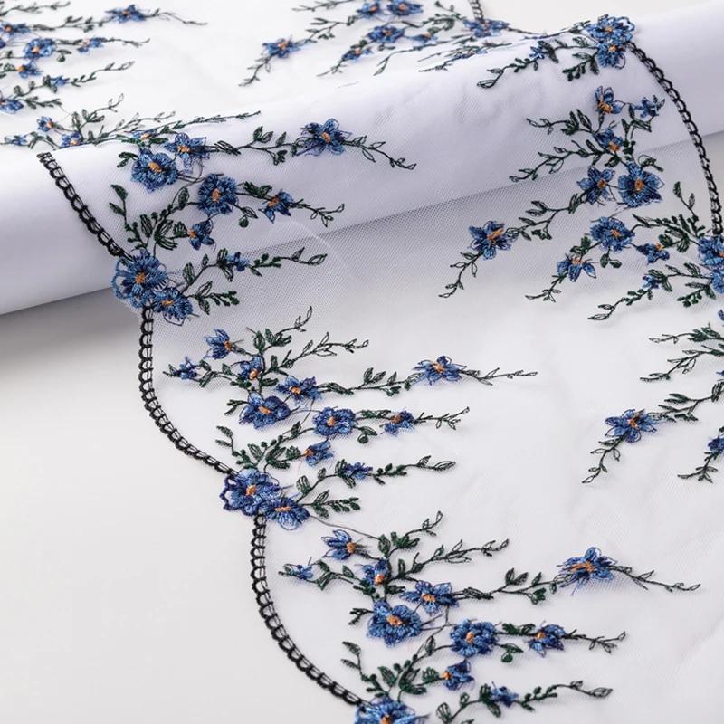 1/3 de yard de fil de polyester pressé pour fond de dentelle, idéal pour la broderie florale à faire soi-même, accessoires en dentelle, rideaux, coussins de canapé et décoration.