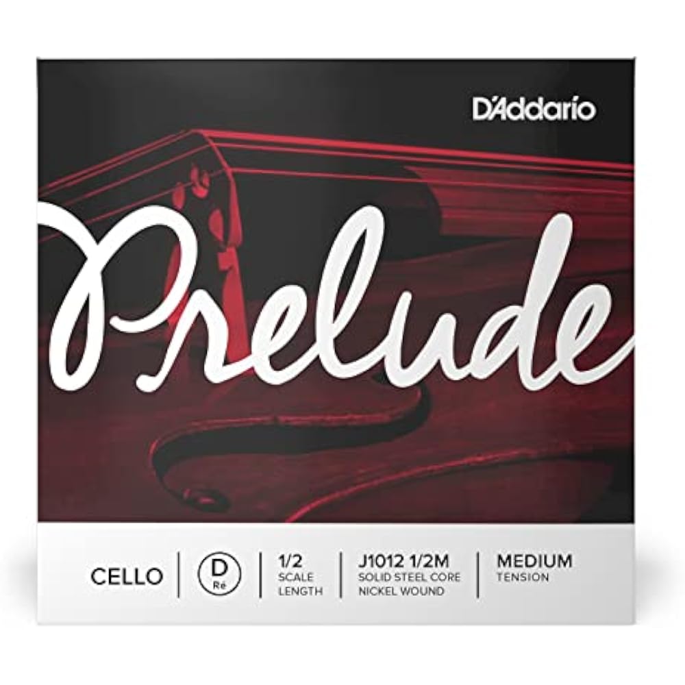 D Addario Daddario Rose String for Cello Prelude D-String J1012 1/2M Medium Tension [Domestic Gen...