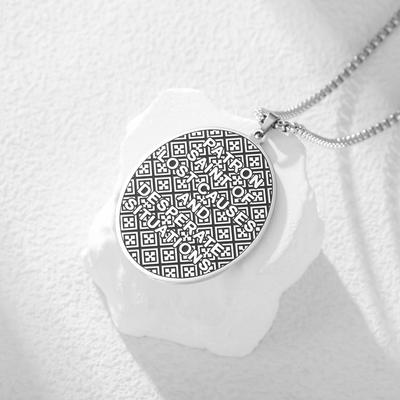 St. Jude Thaddeus Medal Necklace Stainless Steel Patron Saint of Lost Causes Pendant Religious Amulet Jewelry Gift for Men Women
