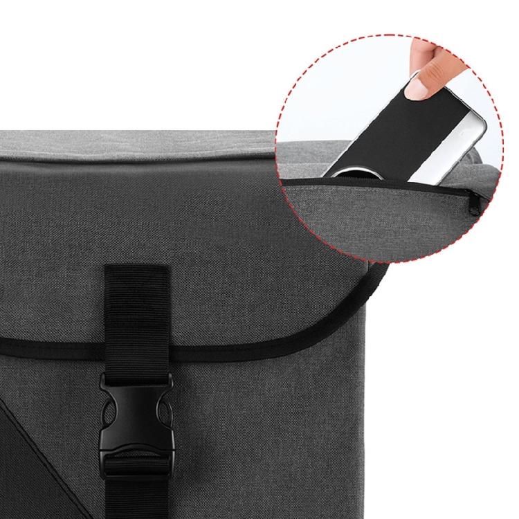 Weatherproofed Cycling Panniers Bag With Carbon Texture Multiple Pocket Organization for Outdoor Exploration