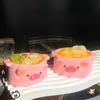 1 Piece Little Pig Instant Noodles Bowl  Soft Adhesive Toy Antistress Taba Happy Game Pinching Toys Tpr Slow Rebound Gift