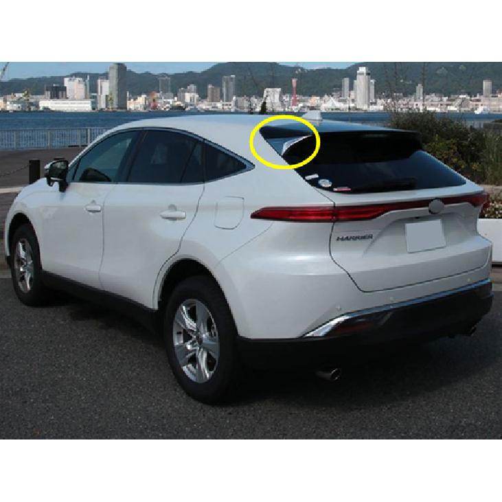Rear Window Side Triangle Chrome Cover Trim For -2024 Toyota Harrier Venza