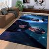 GTA Police Printed Flannel Carpet Non-Slip Suitable for Bedroom, Living Room, and Children's Room Decoration