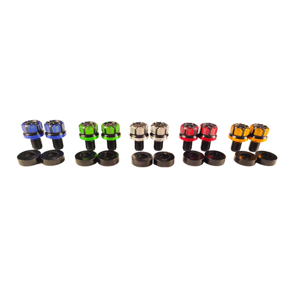 Rear View Screws Motorcycle Decorative Accessory Aluminum Hole Plugs for Most Motorbike Scooter