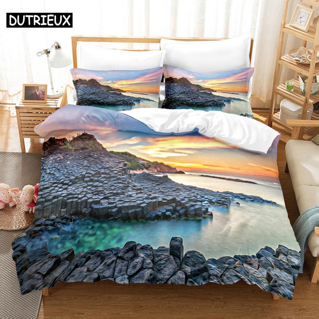 Landscape Painting Bedding Set Duvet Cover Set 3d Bedding Digital Printing Bed Linen Queen Size Bedding Set Fashion Design