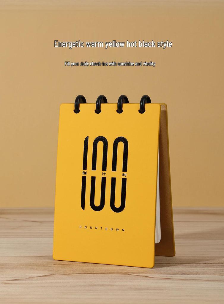 Kajie Gaokao 100-Day Countdown Calendar Book - Customizable, Detachable, & Writable for Students