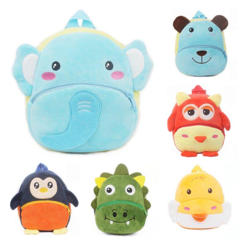 Adorable 3d Cartoon Animal Backpack For Toddlers With Soft Plush Material