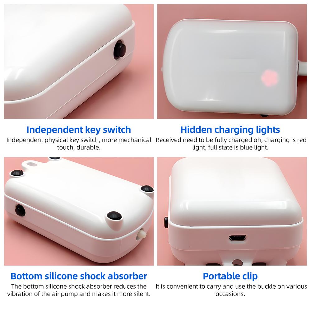 Solar Pond Aerator with Air Pump 2000mA Backup Battery Aquarium Oxygen Aerator Air Pump with Pipe Air Bubble Stones for