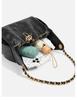 Caviar Hobo Drawstring Bucket Bag: Quilted Chain Shoulder Light Luxury Coco Style Suede